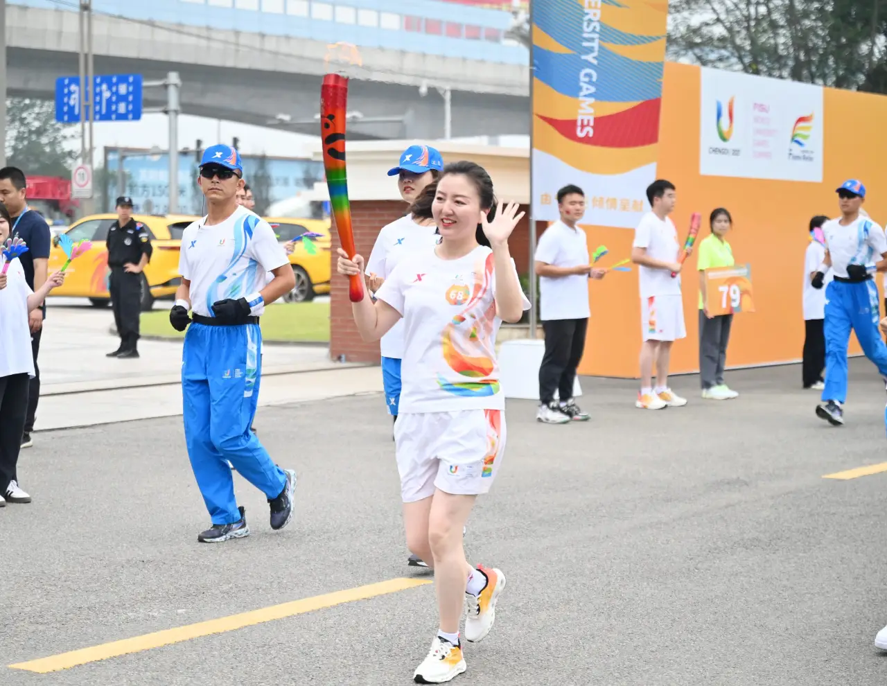 成都第31届世界大学生夏季运动会火炬传递成都站(首日)火炬手