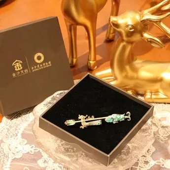 金沙岁月鱼鸟箭胸针 2