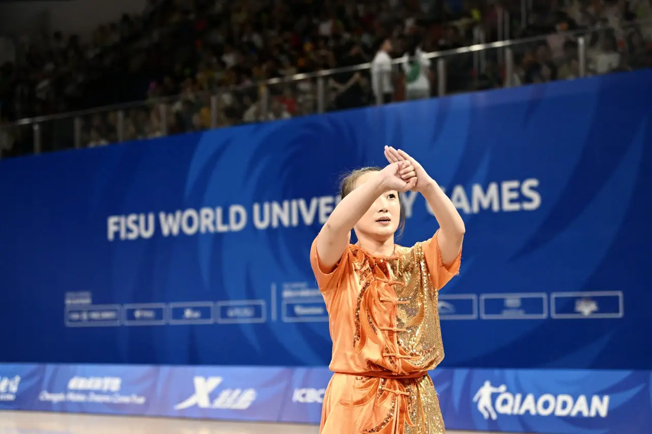 成都大运会武术比赛女子南刀中国队选手宋翠芳(4)